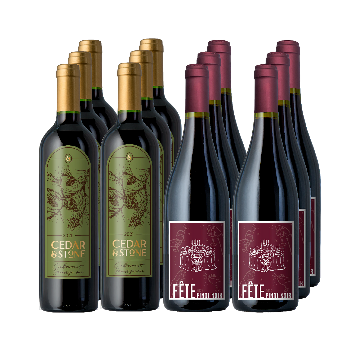 Black Friday California Best 12 Bottle Wine Set