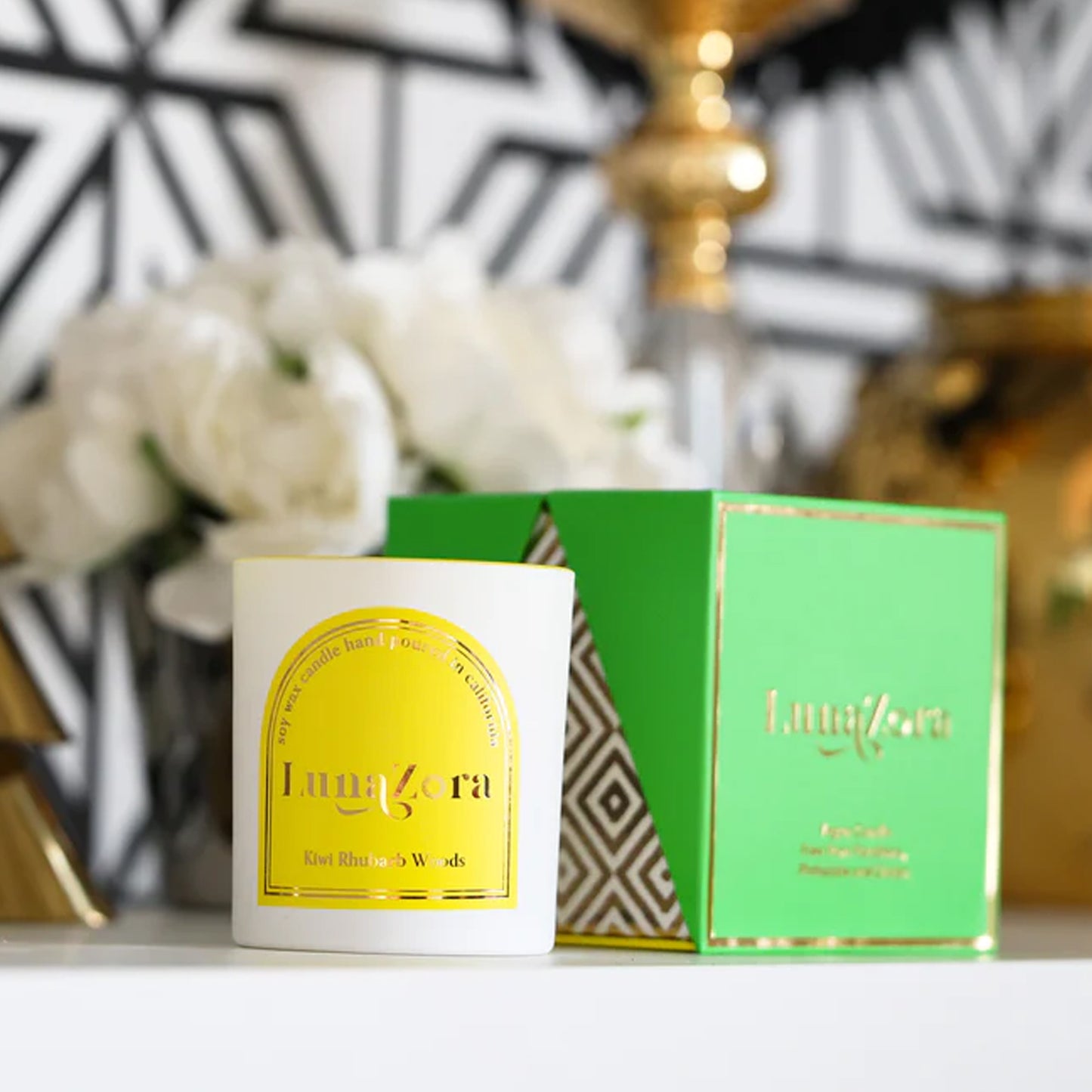 Kiwi Rhubarb Woods Candle