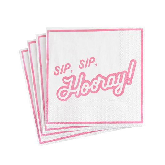 The Hip, Hip Hooray Cocktail Napkins