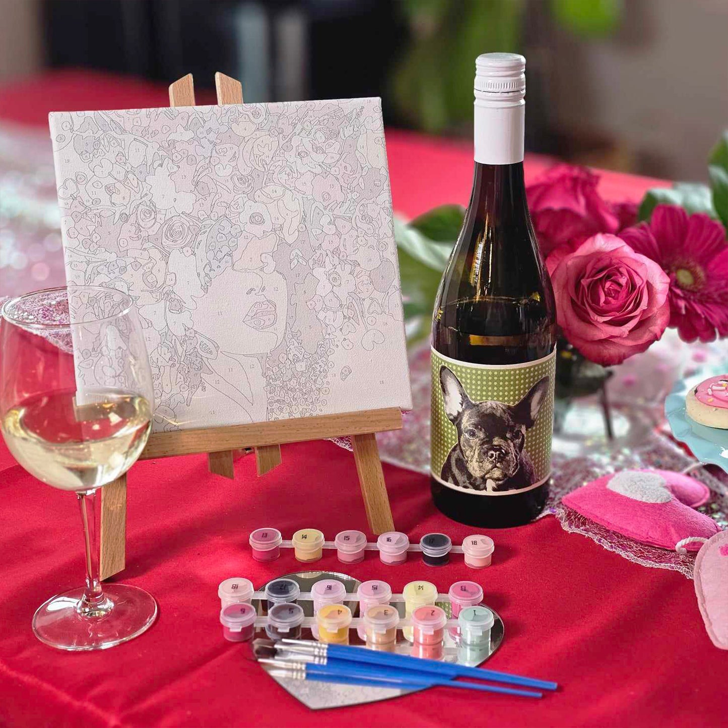 Flower Power Paint by Number Deluxe Kit