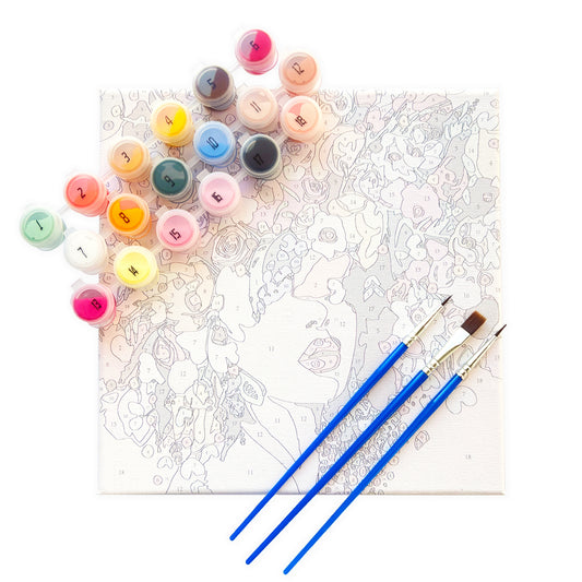 Flower Power Paint by Number Deluxe Kit