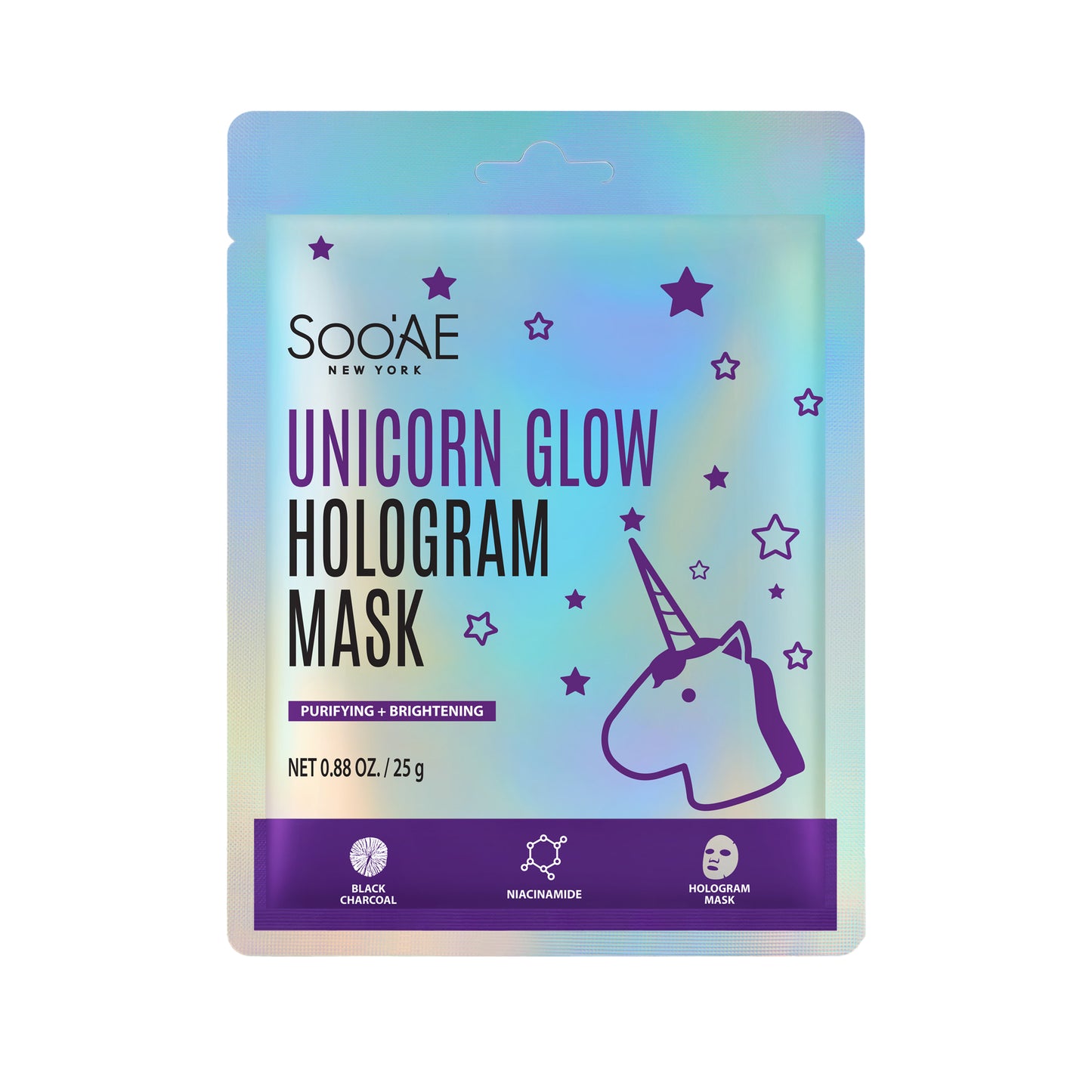Unicorn Glow Hologram Facial Mask