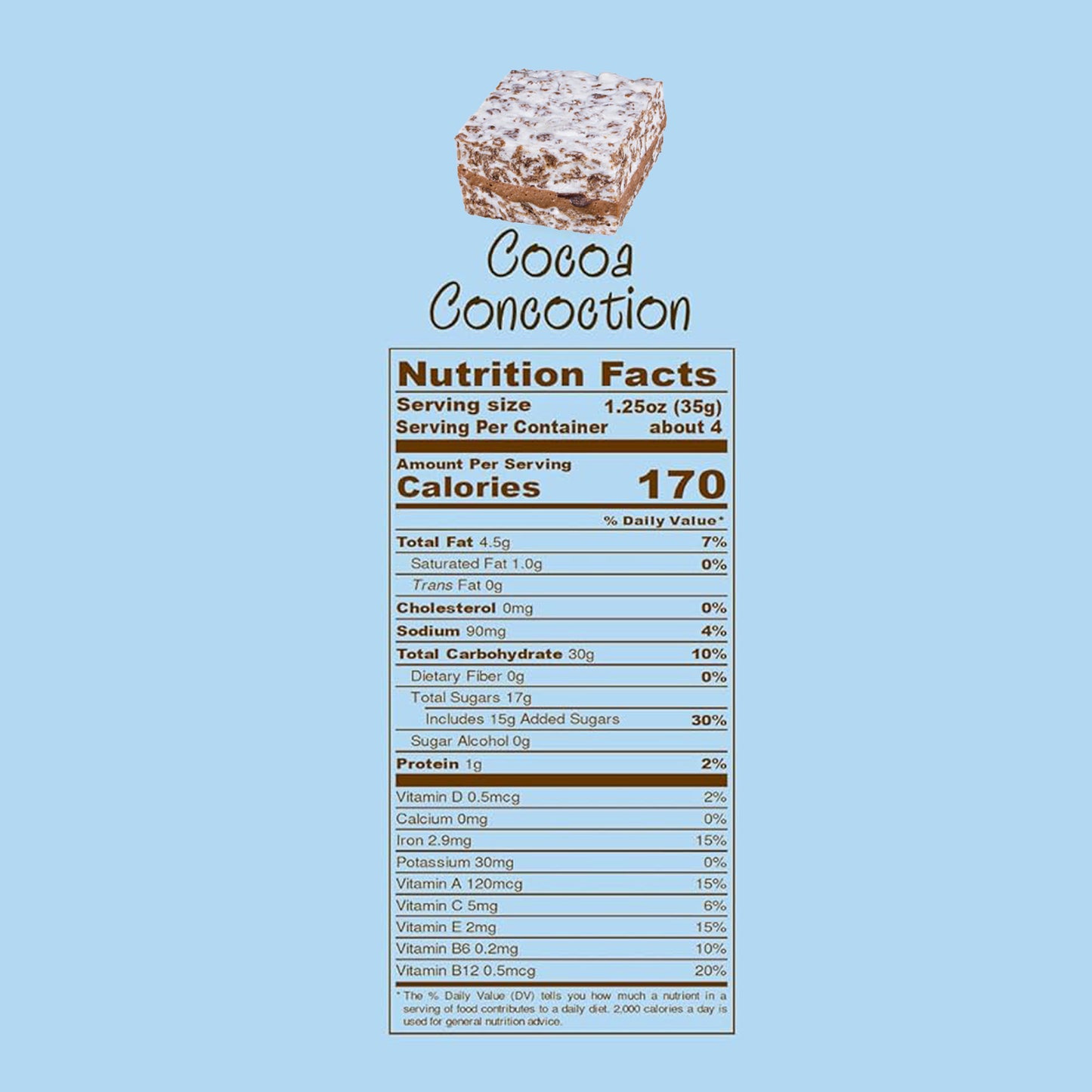 Cocoa Concoction - Gourmet Rice Crispy Treat