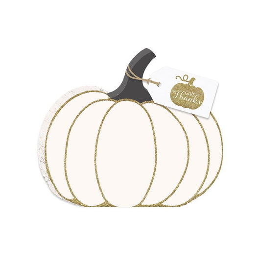 Six Trees White Pumpkin Decoration