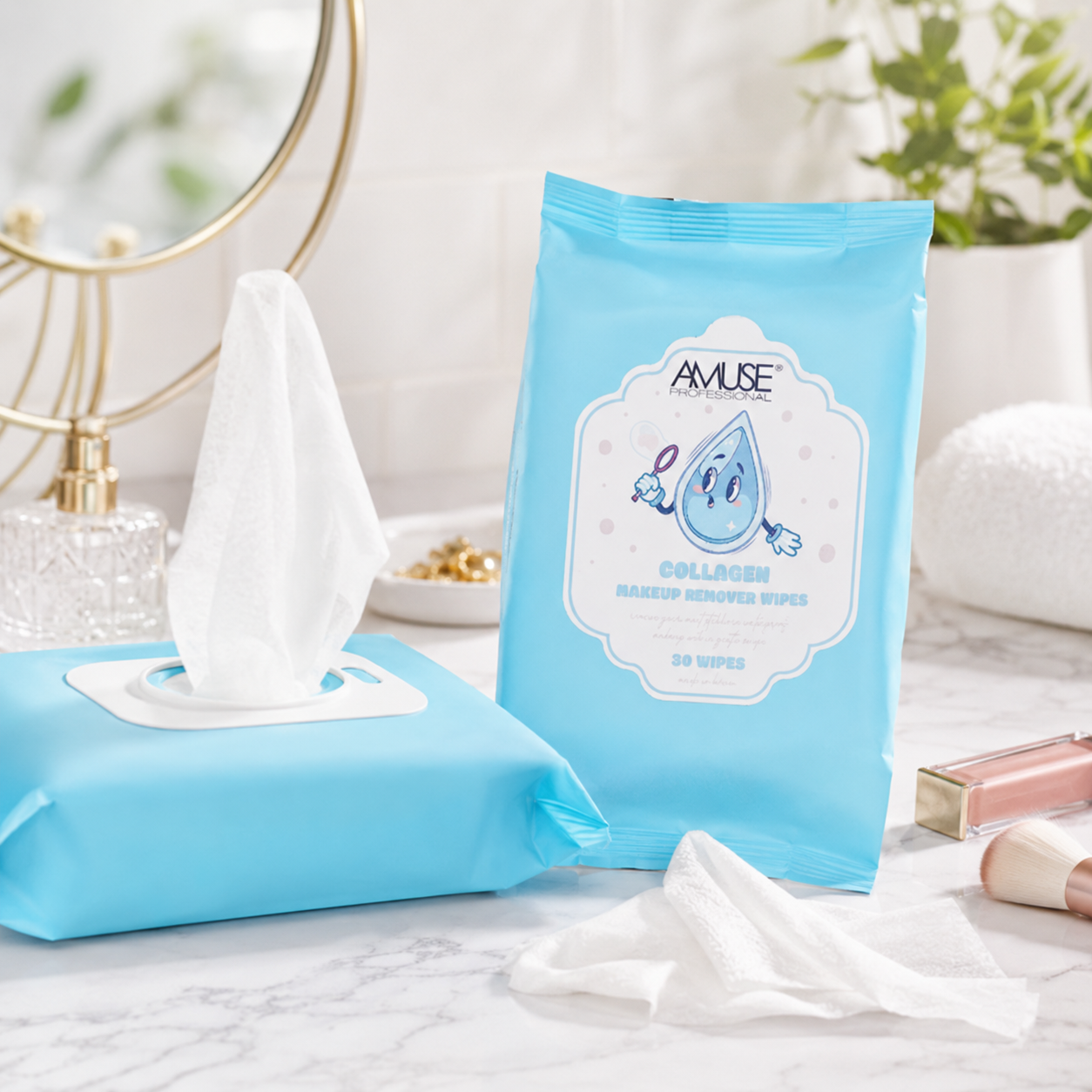 Amuse Professional Collagen Makeup Remover Wipes