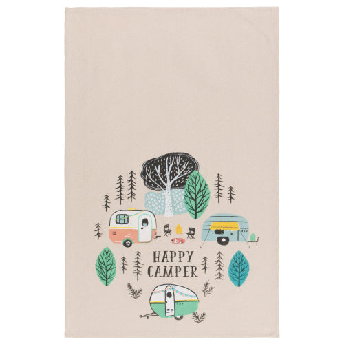 Happy Camper Dish Towel