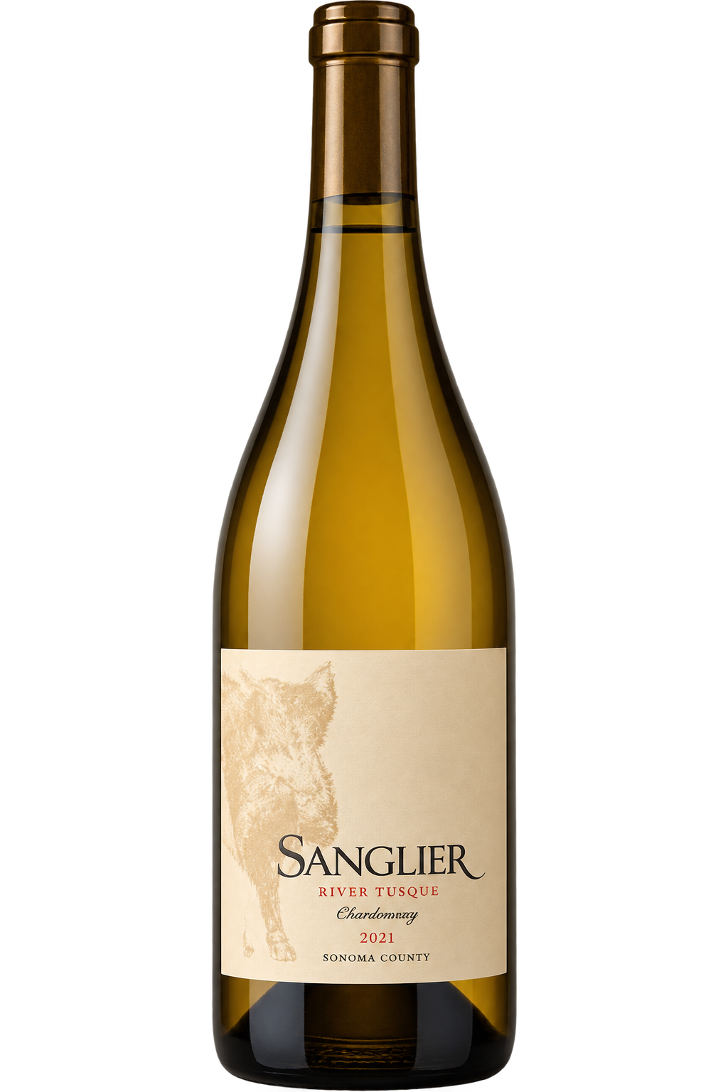 Sanglier Cellars 'River Tusque' Chardonnay, 2021, Sonoma County