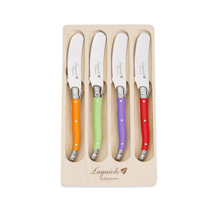 Laguiole Stainless Steel Cheese Knife Set of 3 (Mixed Variety)