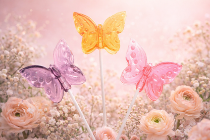 Butterfly Lollipops-Purple Cotton Candy