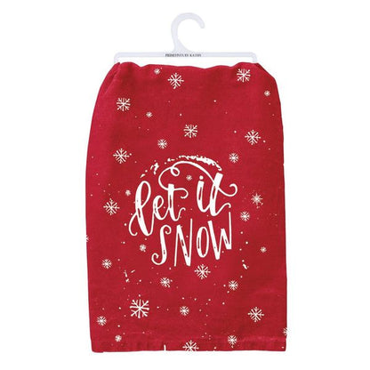 "Let it Snow" Tea Towel