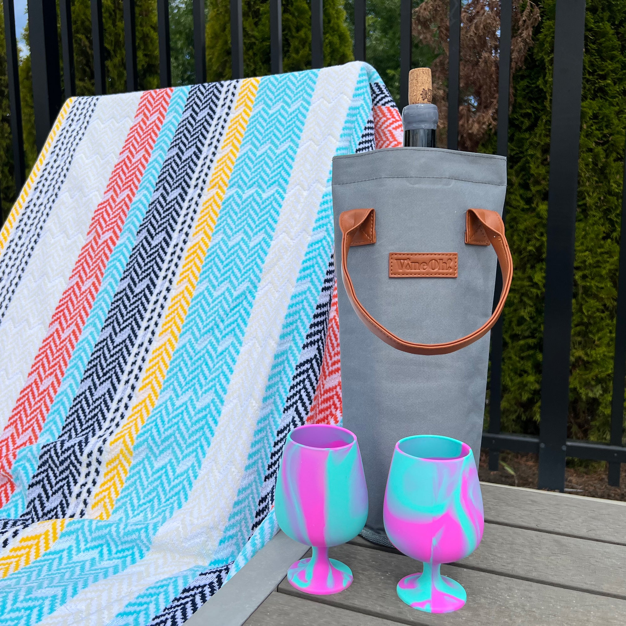 VineOh Insulated Wine Cooler Tote