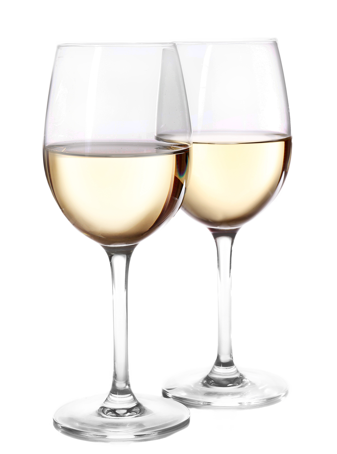 Two glasses of white wine.